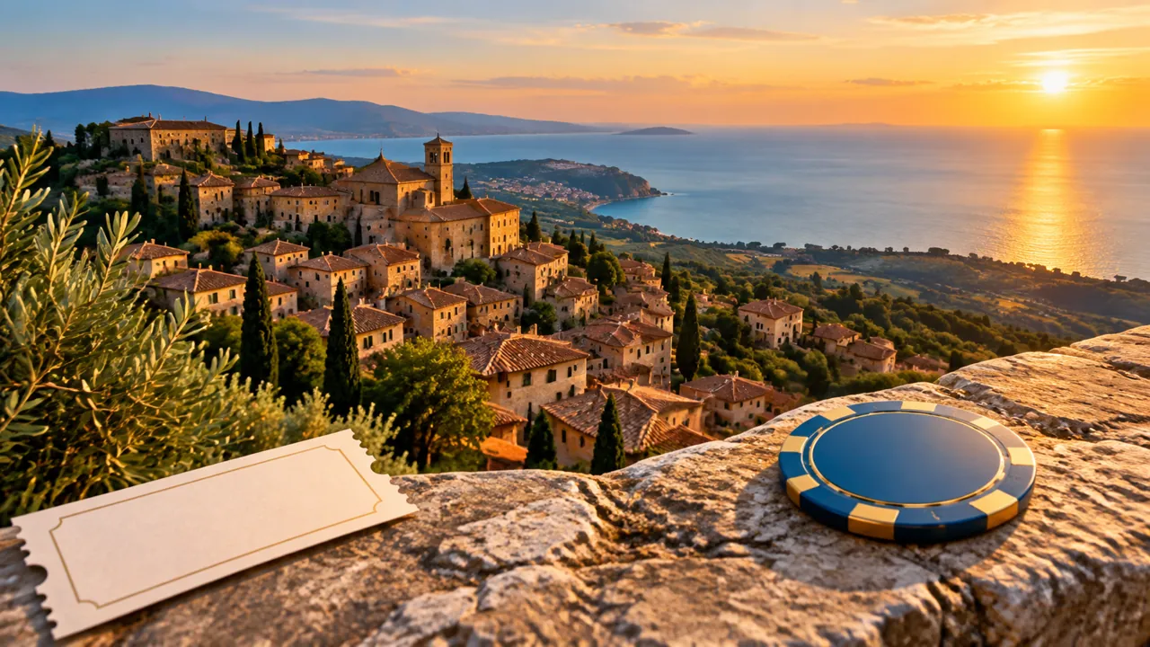 SNAI Scommesse – borgo italiano visto dall’alto